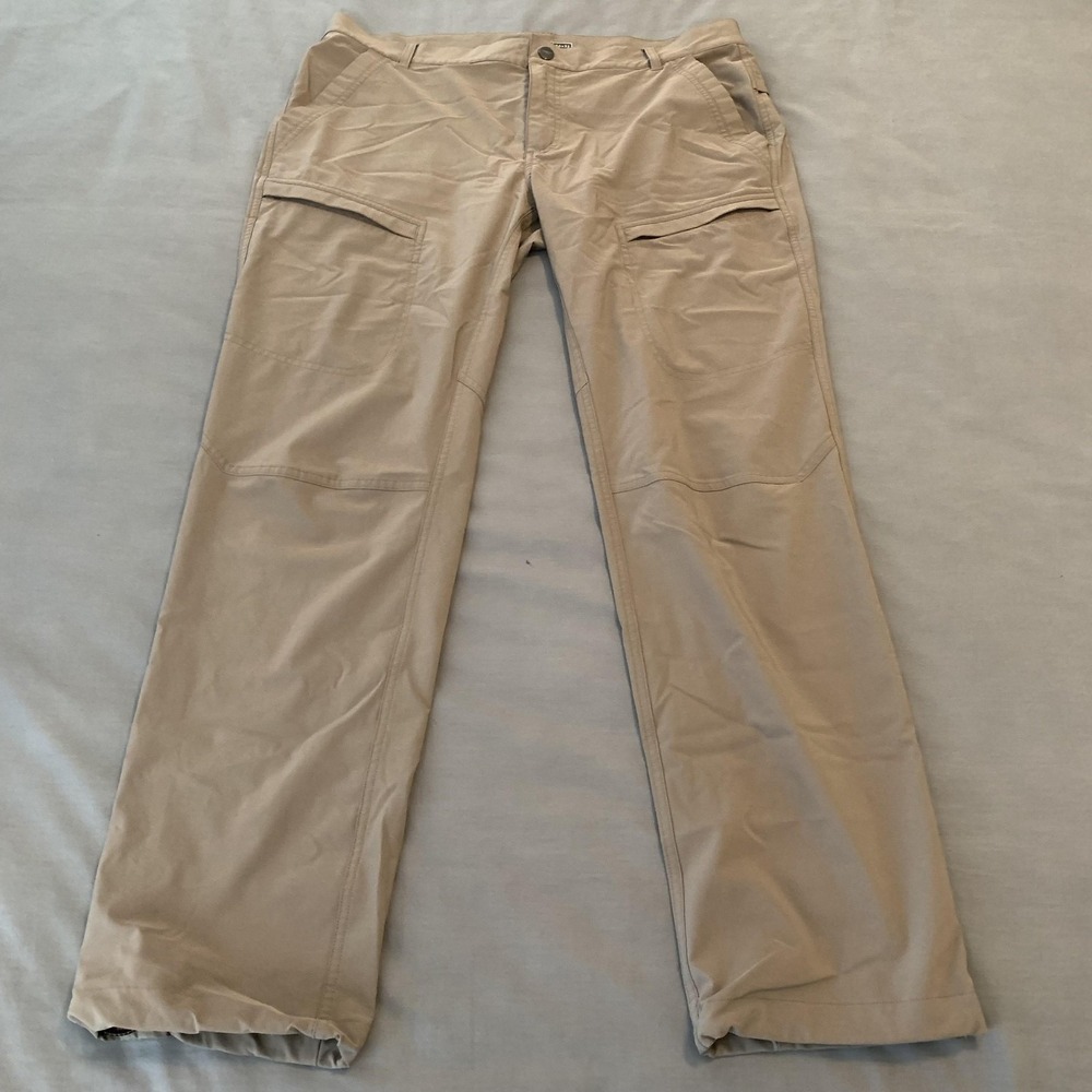 Hi-Tec Pants Mens 36x32 Beige‎ Stretch Hiking Cargo Khakis Outdoor Travel